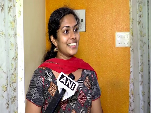 Aswathy S speaking to ANI in Thiruvananthapuram on Saturday. (Photo/ANI)