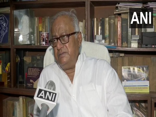 TMC MP Saugata Roy speaking to ANI in Kolkata on Monday. [Photo/ANI]