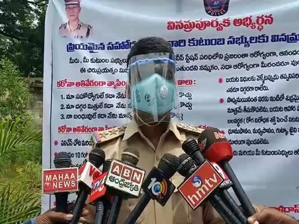 Circle Inspector Prasad speaking to media on Sunday. (Photo/ANI)