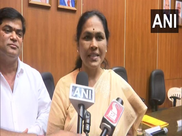 MoS for Agriculture Shobha Karandlaje speaking to reporters on Friday. [Photo/ANI]