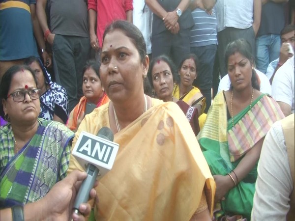 Raigarh BJP MP Gomati Sai speaking to ANI on Saturday. (Photo:Twitter/ANI)