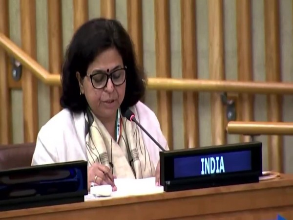 Counsellor Kajal Bhat speaking at United Nations.