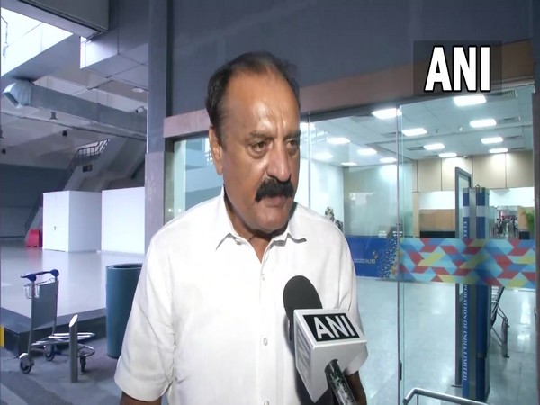 Surjit Singh Slathia, former NC leader at Delhi airport (Photo/ANI)