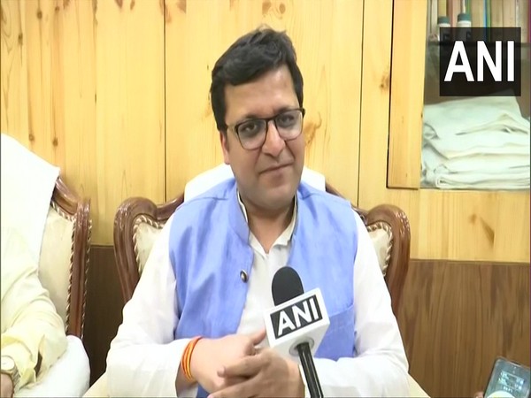 Newly elected Deputy Speaker of Uttar Pradesh Assembly, Nitin Agarwal. (Photo/ANI)