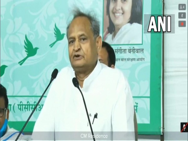 CM Ashok Gehlot on the eve of International Day of the Girl Child (Photo/ANI)