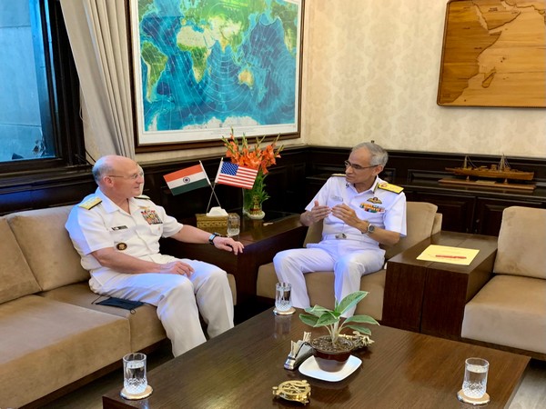 US Naval Operations Chief thanks Indian Admiral, Army for hosting him during India visit