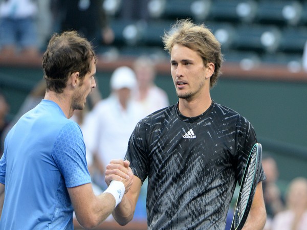 Alexander Zverev and Andy Murray (Photo: Twitter/BNP Paribas Open)