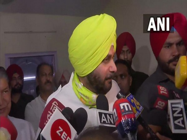 Navjot Singh Sidhu speaking to reporters in Delhi on Thursday. [Photo/ANI]