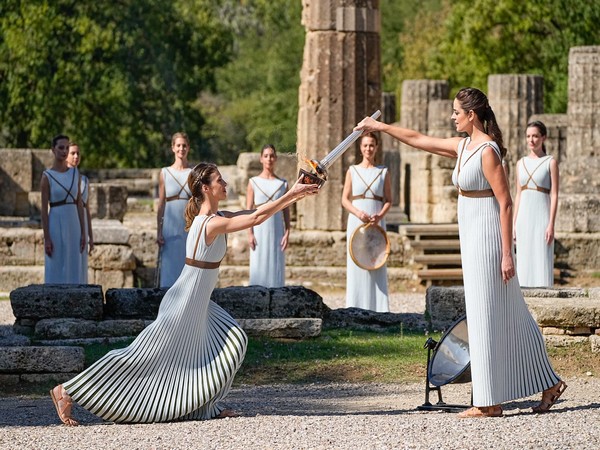Olympic flame for Beijing 2022 lit in Ancient Olympia (Photo/ IOC Media Twitter)