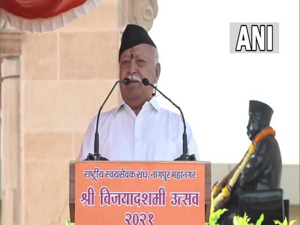 Rashtriya Swayamsevak Sangh (RSS) chief Mohan Bhagwat (Photo/ANI)