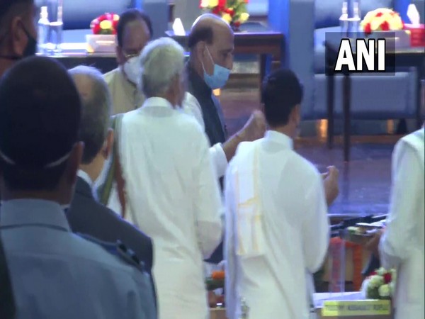 Rajnath Singh performed 'Shashtra Puja' on Vijaya Dashami(Photo/ANi)