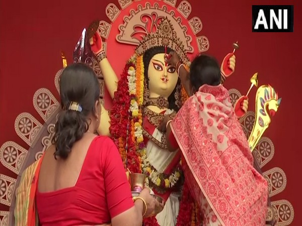 Visuals from Durga Puja pandal in Kolkata's Sonagachhi