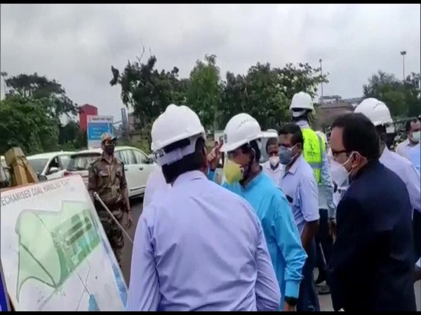 Union Minister Pralhad Joshi reviewing PPT projects in Odisha (Photo/ANI)