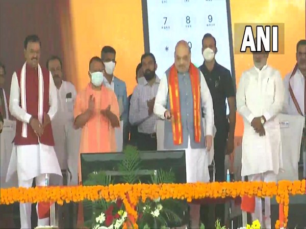 Union Home Minister Amit Shah launches 'Mera Parivaar-BJP Parivaar' membership drive (Photo/ANI)