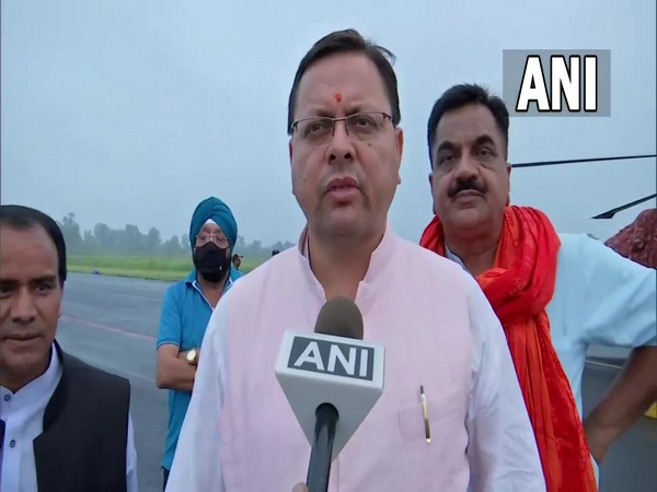 Uttarakhand Chief Minister Pushkar Singh Dhami speaking to ANI on Tuesday. (Photo/ANI)