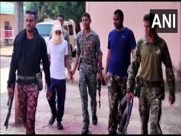Naxalite arrests Naxalite in Gadchiroli, Maharashtra. (Photo/ANI)