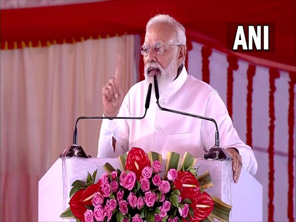 Prime Minister Narendra Modi in UP's Kushinagar (Photo/ANI) 