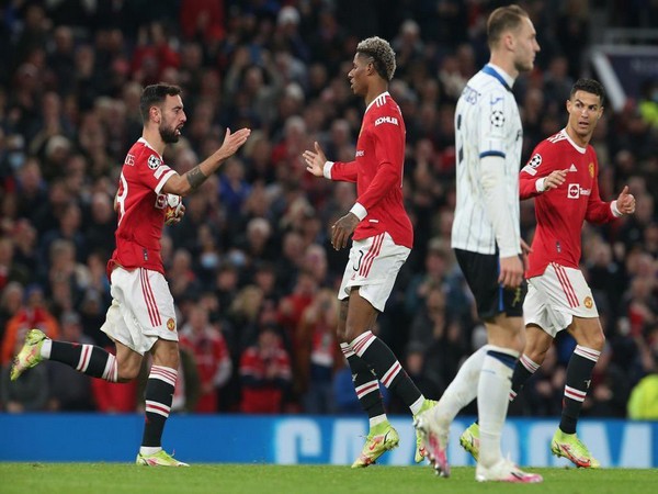 Marcus Rashford, Bruno Fernandes and Cristiano Ronaldo (Photo: Twitter/Marcus Rashford)