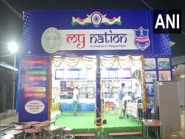 'My Nation' outlet at Numaish, All India Industrial Exhibition. in Hyderabad. (Photo/ANI)