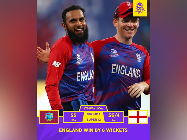 Adil Rashid with Eoin Morgan (Photo/ ICC Twitter)