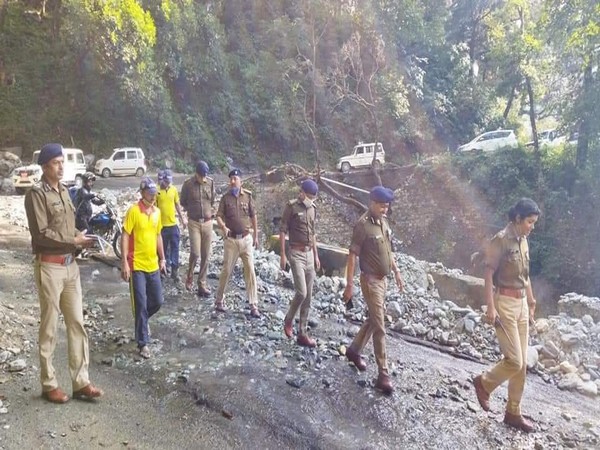 Uttarakhand DGP Ashok Kumar inspects rescue operations in Nainital on Sunday.