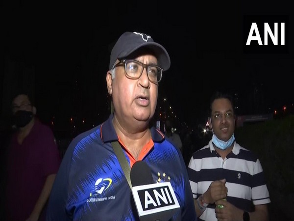 Fan talking to ANI outside Dubai International Cricket Stadium (Photo/ANI)