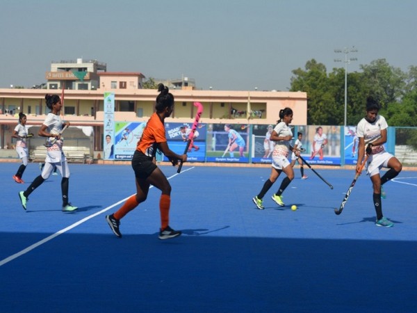 Visuals from clash Hockey Haryana and Uttar Pradesh Hockey (Photo/Hockey India- Twitter)