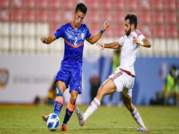 India and UAE in action (Photo/ Indian Football Team Twitter)
