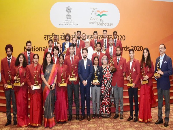 Recipients of the National Sports Awards 2020 (Photo/Ministry of Youth Affairs and Sports-Twitter)