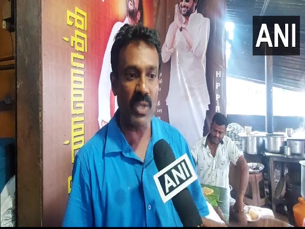 Deputy Secretary of Tamil Nadu's Trichy district's Rajinikanth fan club, Karnan (Photo/ANI)