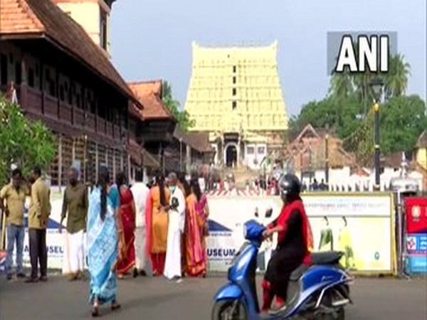 Devotees at Sree Padmanabhaswamy Temple on the occasion of Diwali. (Photo/ANI)