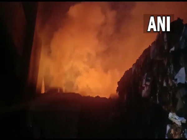 Fire at paper mill (Photo/ANI)
