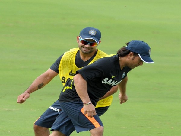 Former Indian cricketer Sachin Tendulkar and Indian skipper Virat Kohli (Photo/Sachin Tendulkar-Twitter)
