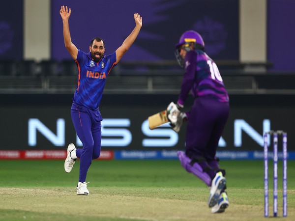 Indian pacer Mohammed Shami in action (Photo/ICC-Twitter)
