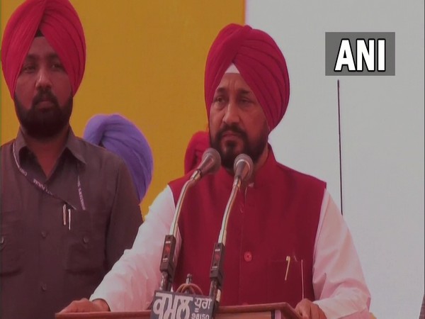 Punjab CM Charanjit Singh Channi in Rupnagar (Photo/ANI)