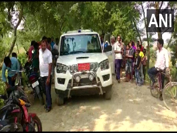 Visuals from Salempur village in Bihar's Vaishali district (ANI)