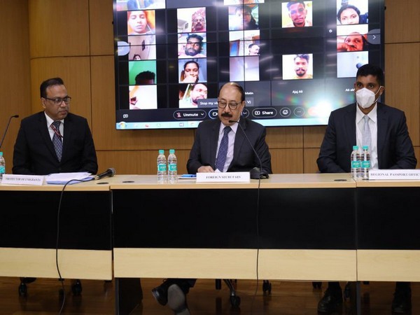 Foreign Secretary Harsh V. Shringla (Photo: Twitter/Arindam Bagchi)