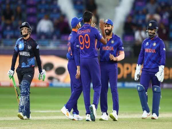 Namibia lost against India by nine wickets (Photo/T20 WorldCup-Twitter)