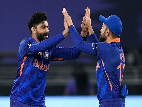 Ravindra Jadeja and Virat Kohli (Image: T20 World Cup's Twitter)