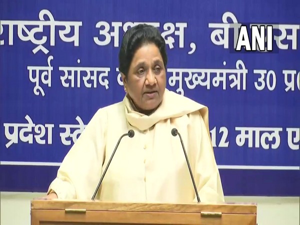 BSP chief Mayawati in Lucknow (Photo/ANI)