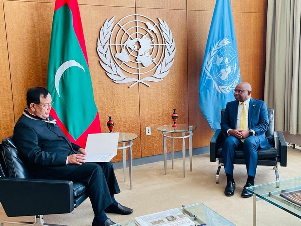 UNGA President meets MoS Rajkumar Ranjan Singh in US