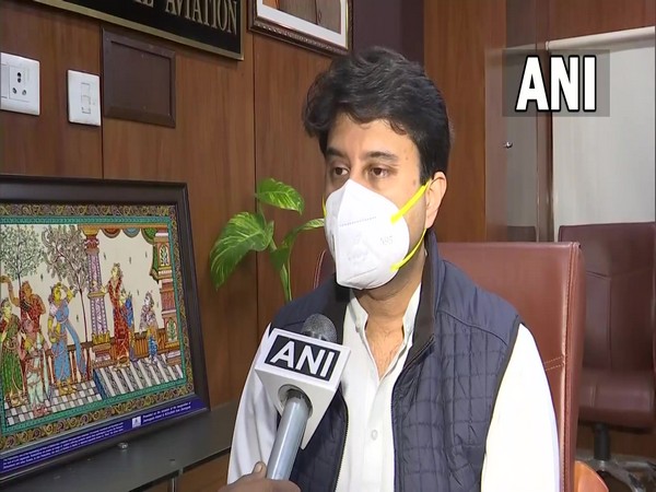 Union Civil Aviation Minister Jyotiraditya Scindia (Photo/ANI)
