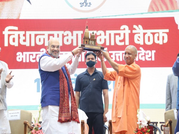 Union Home Minister Amit Shah and UP CM Yogi Adityanath in Varanasi