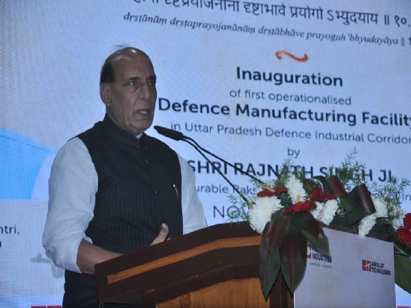 Union Defence Minister Rajnath Singh in Lucknow