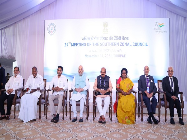 Union Minister Amit Shah at 29th meeting of the Southern Zonal Council (Photo/Twitter)