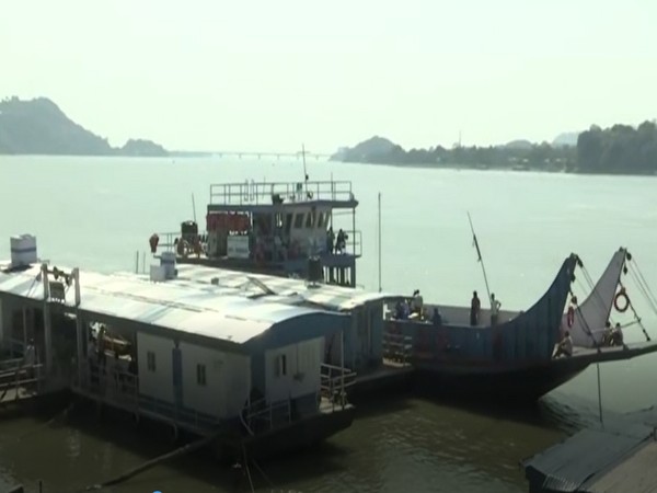 Ferry boat services resume at the Brahmaputra river in Guwahati. Photo/ ANI