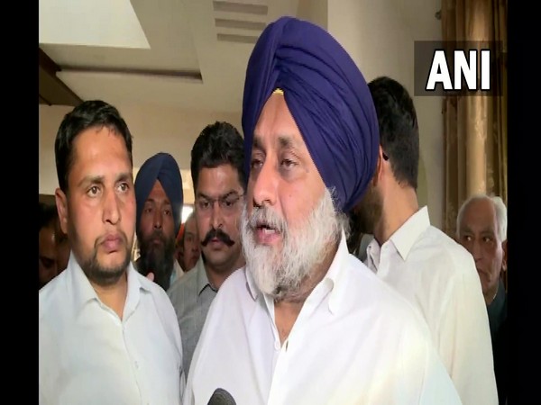 Shiromani Akali Dal chief Sukhbir Singh Badal. (Photo/ANI)