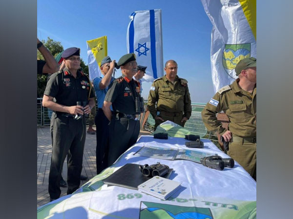 Army Chief Narvane at Northern Border of Israel (Photo credit- ADG PI- Indian Army- Twitter)