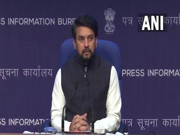 Union Minister Anurag Thakur addressing Caibet briefing (Photo./ANI)