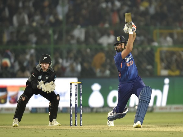 Rohit Sharma in action (Photo/ ICC Twitter)